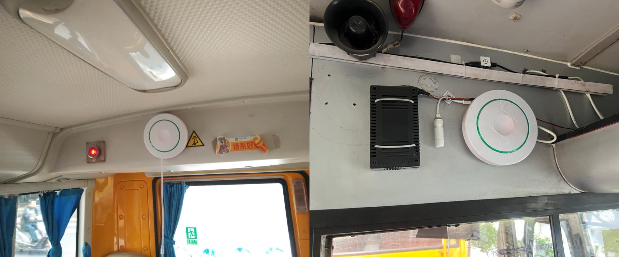 MR7902 Okul otobüsüne/Otobüs giriş ve çıkışlarına sabitlendi